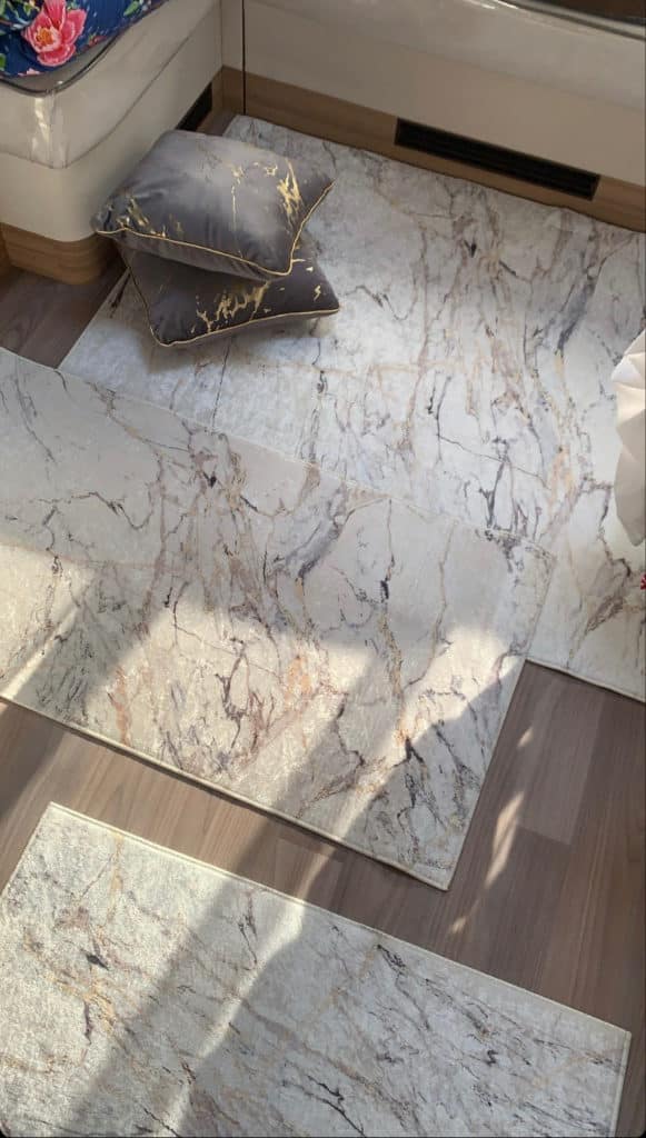 Lot de 6 tapis - N2 (Gris Blanc et Or) – Image 3