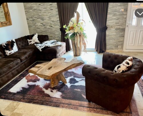 Tapis - Indiana (Blanc et Marron) – Image 2