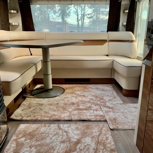 Photo du Lot de 6 tapis en Fourrure Marbré couleur Caramel