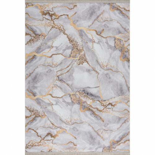 Tapis - Diva marbré (Gris & Or) – Image 2