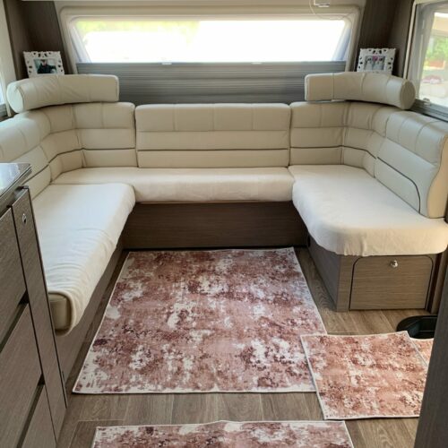 Lot de 6 tapis - Coton 3D Milano (Beige)