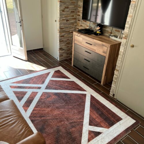 Tapis - Bois noyer (Marron)
