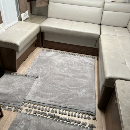 Lot de 6 tapis gris clair