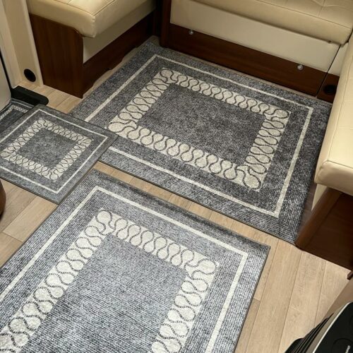 Lot de 6 Tapis - Cabana (Gris foncé)