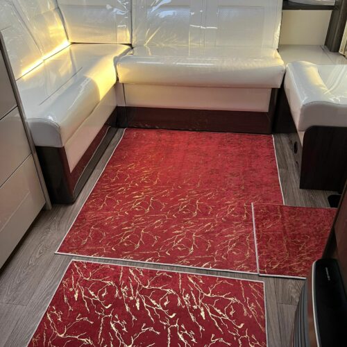 Lot de 6 Tapis - ZARAH (Rouge)