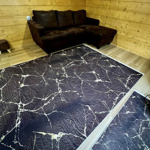 Tapis - Diva (Marron et Or)