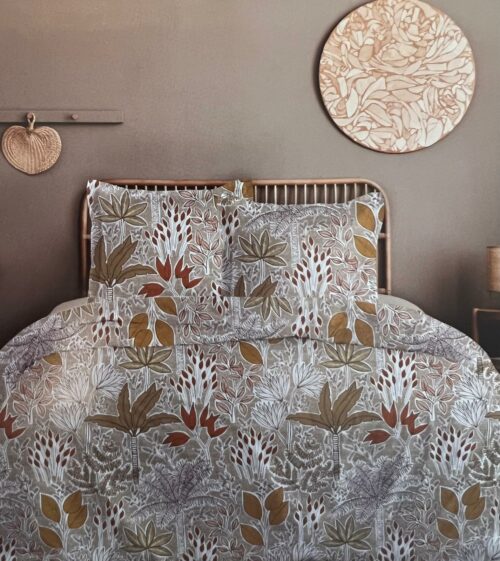 Parure De Couette N°050 - Sahel Taupe (100% Cotton, Parure Des Vosges) – Image 1