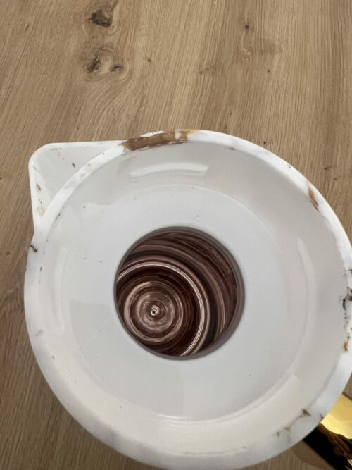 Cafetiere Isotherme - blanc marbré doré (1L) – Image 3