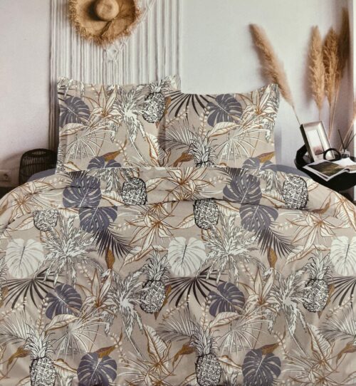 Parure De Couette N°053 - Bornéo beige (100% Cotton, Parure Des Vosges) – Image 1
