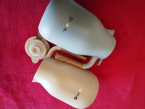 Cafetiere Isotherme - Gris, Beige & Blanc crème (1,5L) – Image 8