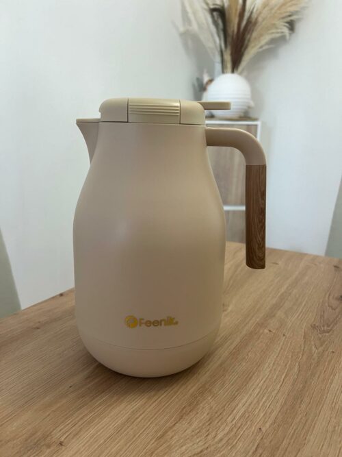 Cafetiere Isotherme - Gris, Beige & Blanc crème (1,5L) – Image 4