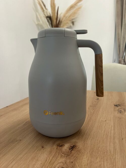 Cafetiere Isotherme - Gris, Beige & Blanc crème (1,5L) – Image 6