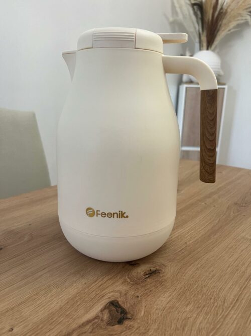 Cafetiere Isotherme - Gris, Beige & Blanc crème (1,5L) – Image 5