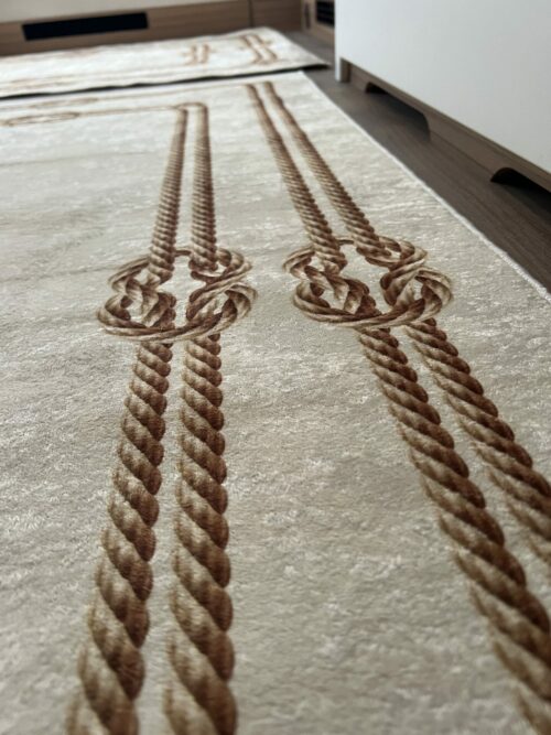 Lot de 6 tapis - Marine (Crème) – Image 3