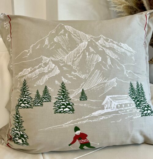 Parure De Couette N°051 - WINTER JOY BEIGE (100% Cotton, Parure Des Vosges) – Image 2