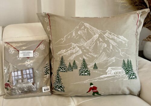 Parure De Couette N°051 - WINTER JOY BEIGE (100% Cotton, Parure Des Vosges) – Image 3