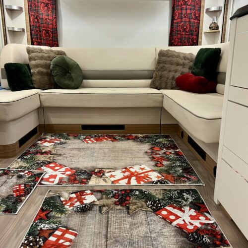 Lot de 6 tapis - Bois Claire Noël