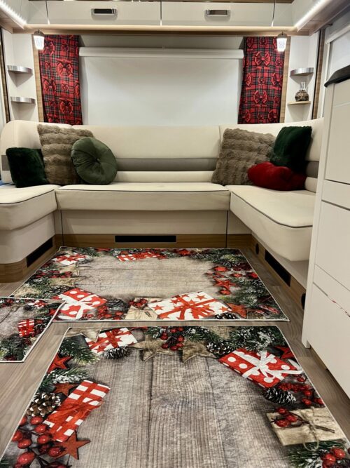 Lot de 6 tapis - Bois Claire Noël – Image 1