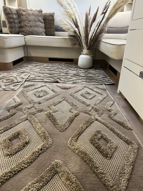img_9251 Lot de 6 tapis - Aurora (Taupe) – Image 3