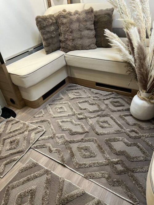 img_9254 Lot de 6 tapis - Aurora (Taupe) – Image 5