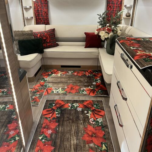 Lot de 6 tapis - Bois Foncée Noël