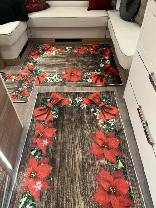Lot de 6 tapis - Bois Foncée Noël – Image 4