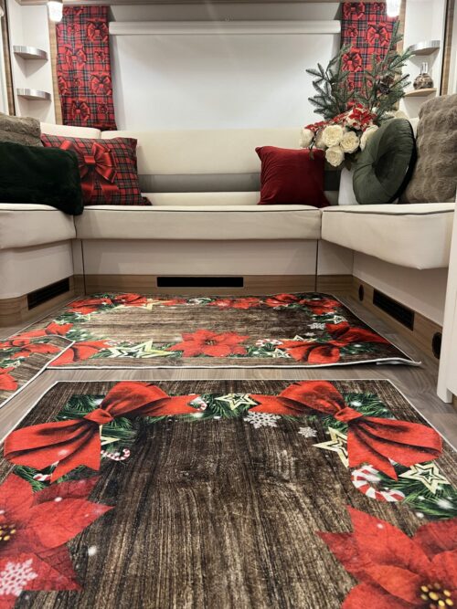 Lot de 6 tapis - Bois Foncée Noël – Image 2