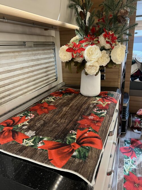 Lot de 6 tapis - Bois Foncée Noël – Image 3