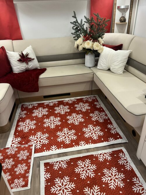 img_9460 Lot de 6 tapis - Flocon De Noël – Image 2