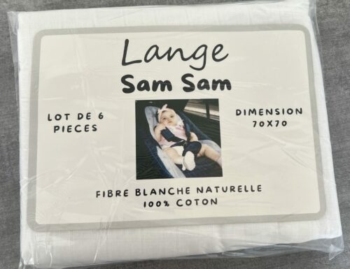 Langes N°10 - Sam Sam bébé (Blanc) – Image 1