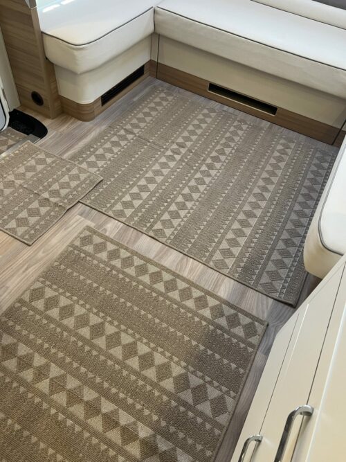 Lot de 6 tapis - Osiris (Marron) – Image 4