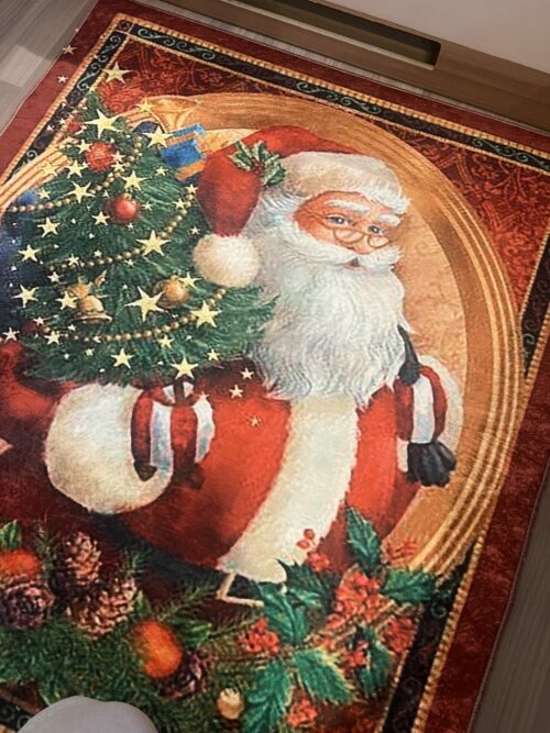 img_0201 Lot de 6 tapis - Père Noël (Rouge) – Image 3