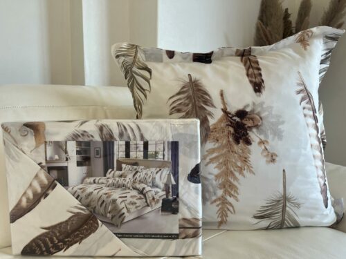Parure De Couette N°066 - plume marron (polyester) – Image 3
