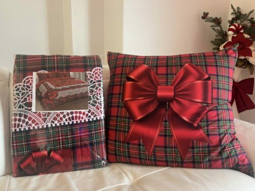 Parure De Couette N°068 (3 pièces) - Noeud Tartan (Microfibre) – Image 1
