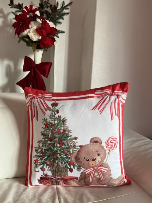 img_0465 Housse Coussin Ourson Noel – Image 2