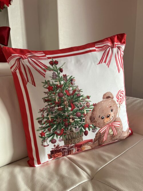 Housse Coussin Ourson Noel – Image 1
