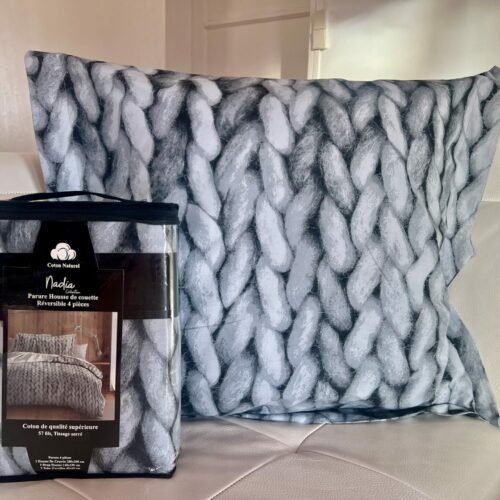 Parure De Couette N°070 - Lainage (gris)