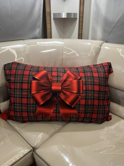 img_0771 Housse de coussin - Noeud tartan – Image 3