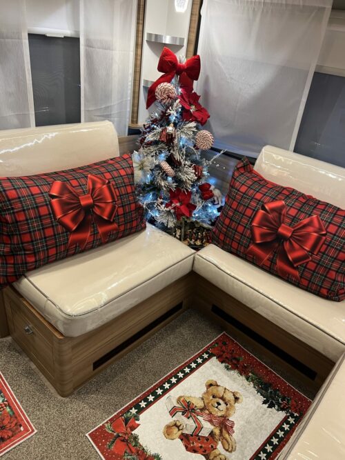 img_0772 Housse de coussin - Noeud tartan – Image 2