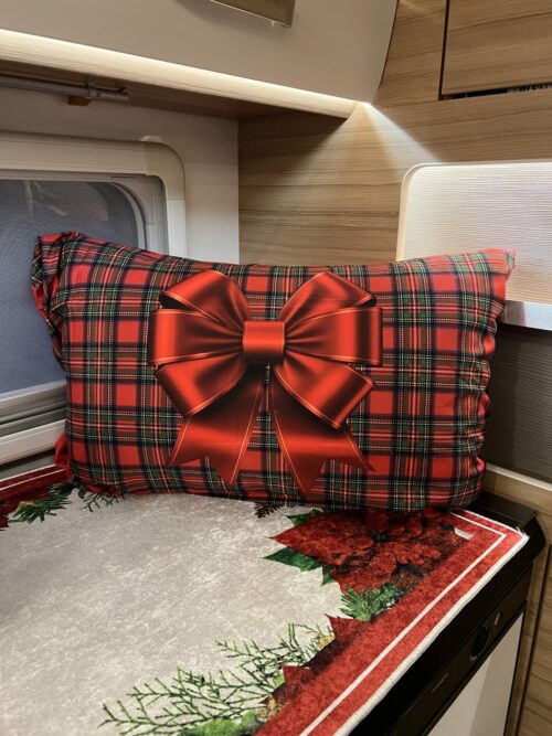 Housse de coussin - Noeud tartan – Image 1