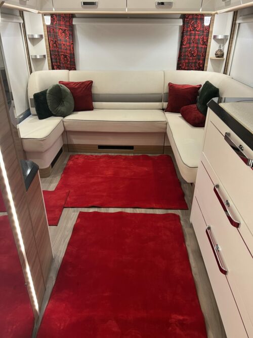 Lot de 6 tapis - Velours (Rouge) – Image 2