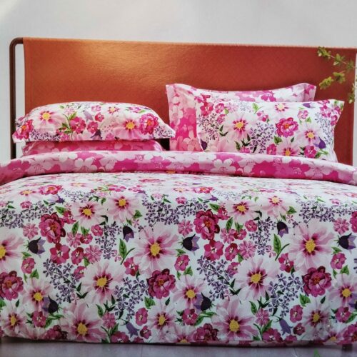 Parure De Couette N°074 - Bouquet Méli mélo (Rose)