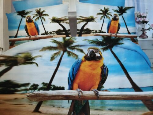 2024/12/1000022175.jpg Parure De Couette N°097 - Perroquet (couleurs multiples) – Image 1