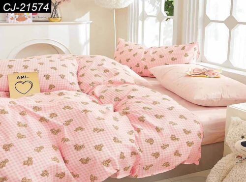 Parure De Couette N°041 - Ourson (Rose) – Image 1