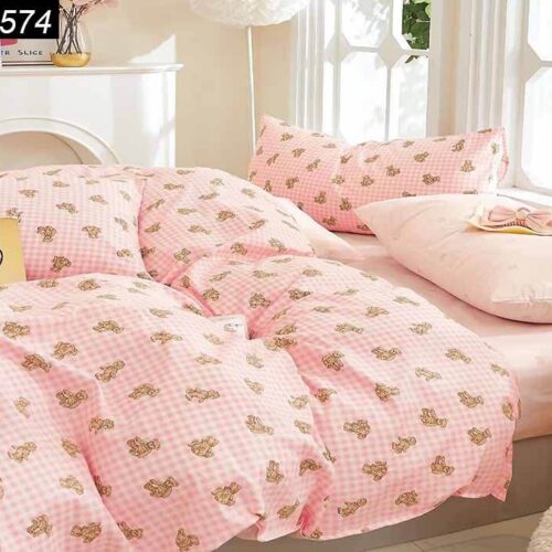 Parure De Couette N°041 - Ourson (Rose)