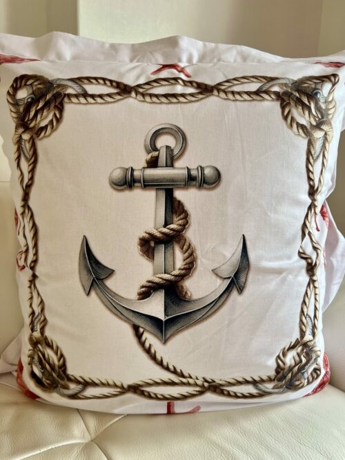 Parure De Couette N°093 - Corail Marin (Blanc Et Rouge) – Image 2