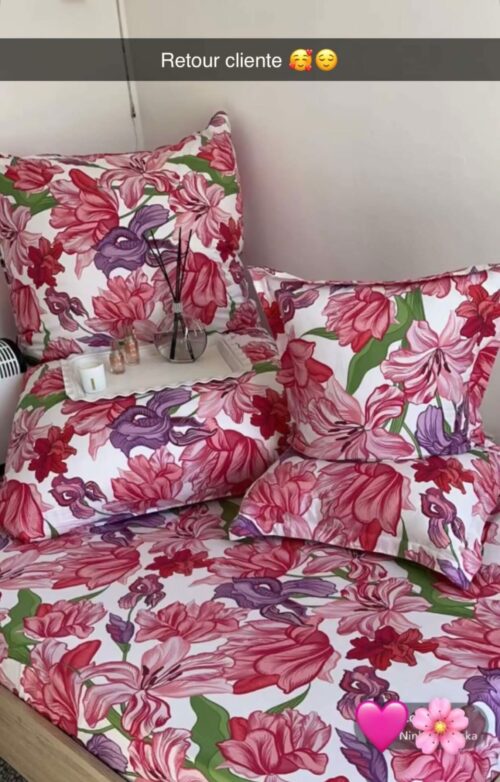 Parure De Couette N°076 - Scarlet (Rouge) microfibre – Image 2