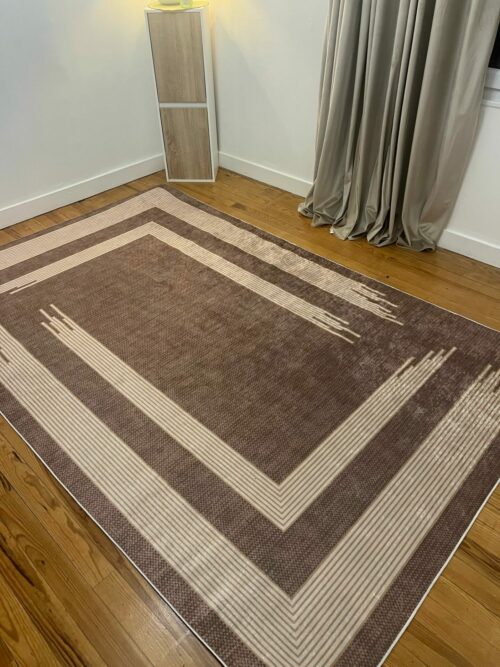 Tapis - Lignes (Marron et beige) – Image 2