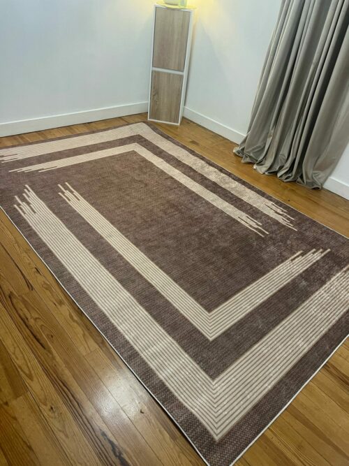 Tapis - Lignes (Marron et beige) – Image 1