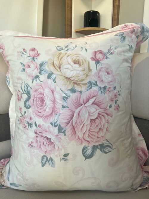 Parure De Couette N°108 - Edenia (Blanc et rose) – Image 3